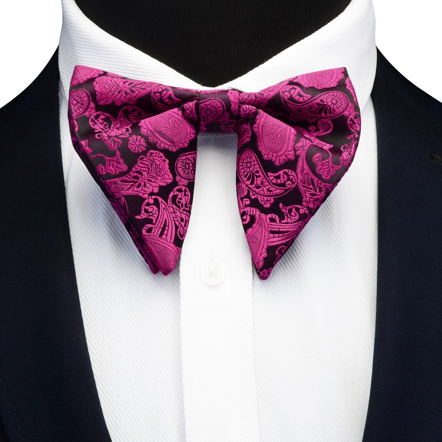 Silk Paisley Floral Big Bowtie For Teen To Adults