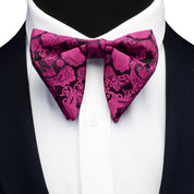 Silk Paisley Floral Big Bowtie For Teen To Adults