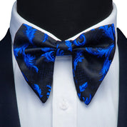 Silk Paisley Floral Big Bowtie For Teen To Adults