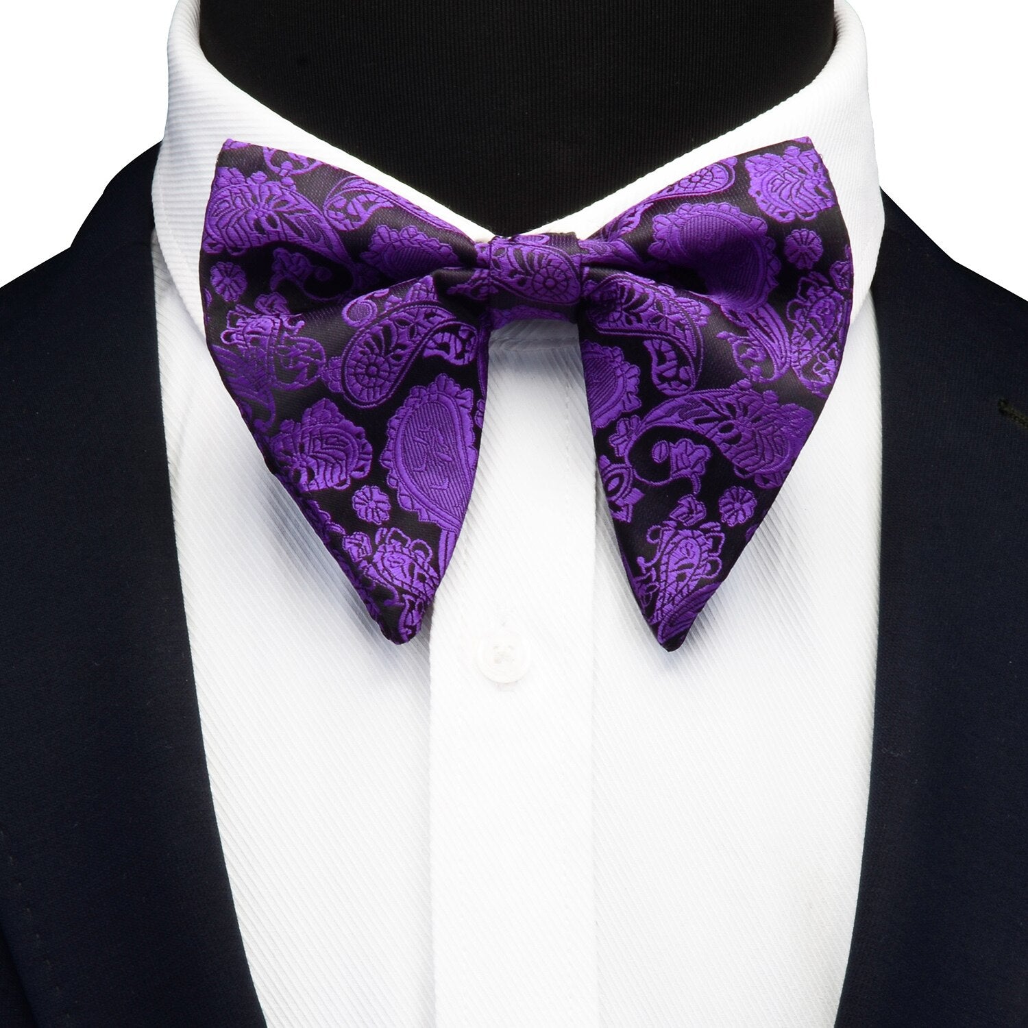 Silk Paisley Floral Big Bowtie For Teen To Adults
