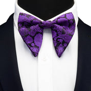 Silk Paisley Floral Big Bowtie For Teen To Adults