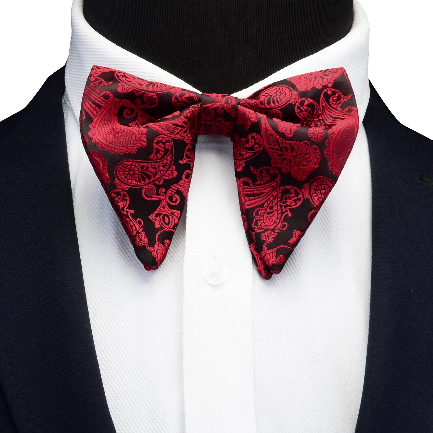 Silk Paisley Floral Big Bowtie For Teen To Adults