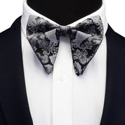 Silk Paisley Floral Big Bowtie For Teen To Adults