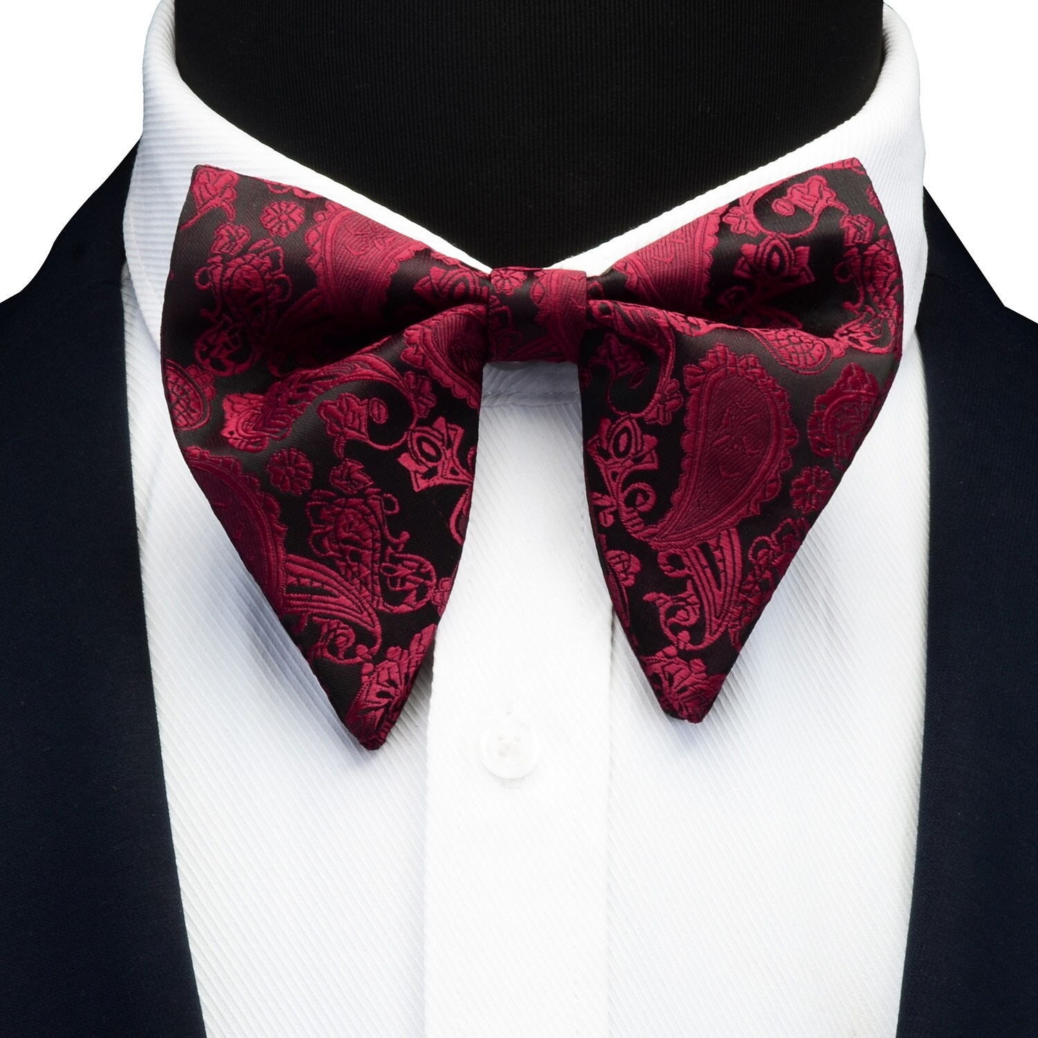 Silk Paisley Floral Big Bowtie For Teen To Adults