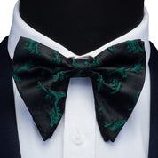 Silk Paisley Floral Big Bowtie For Teen To Adults