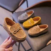 Boys Suede Leather Shoes Toddler To 12 Years Sizes
