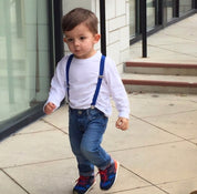 Royal Blue Suspenders - Newborn To Adult Sizes