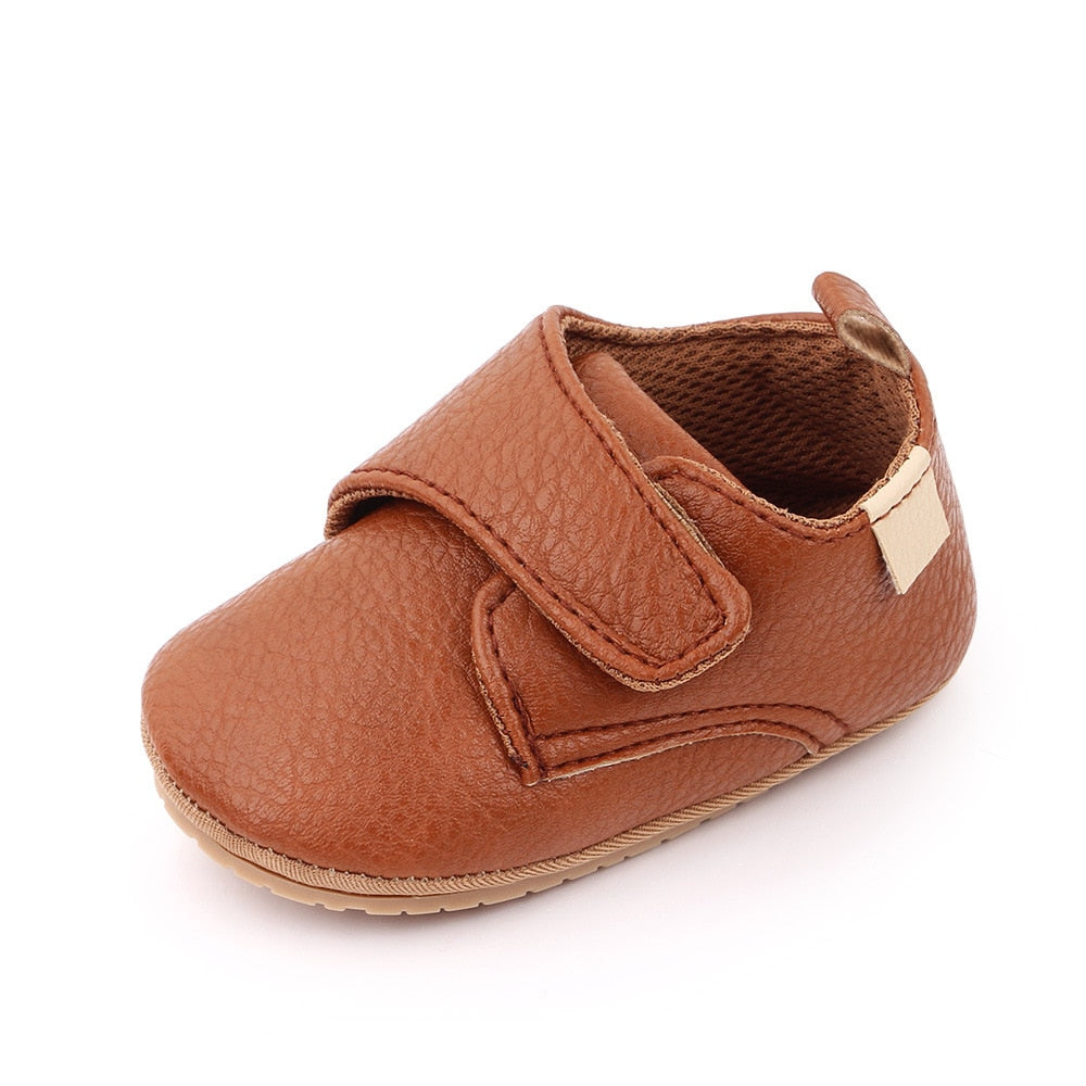 Boys Leather Mocs Newborn To 18 Month Sizes