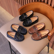 Boys Leather Shoes Moccasins Flats For Toddler To 6 Years
