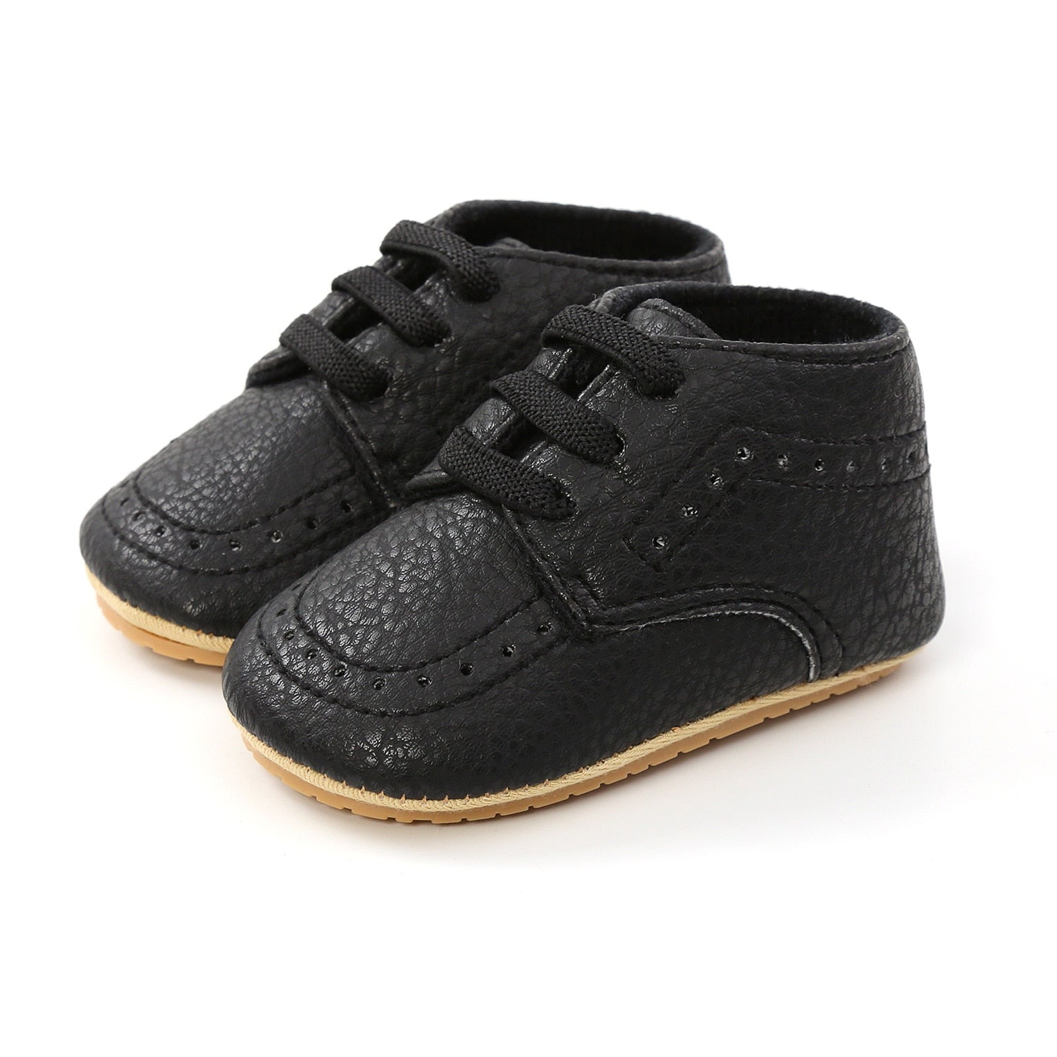 Baby Boy Retro Leather Moccasins For Toddler To 18 Months Old