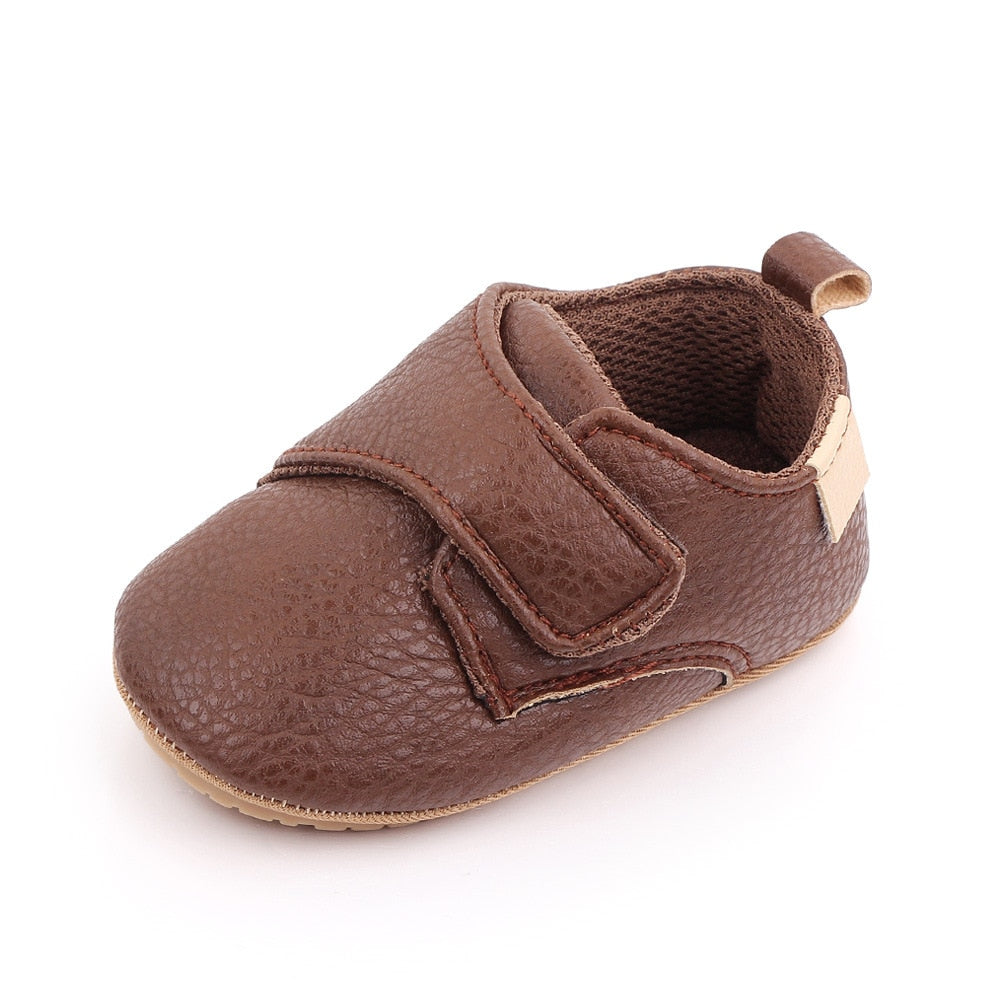 Boys Leather Mocs Newborn To 18 Month Sizes
