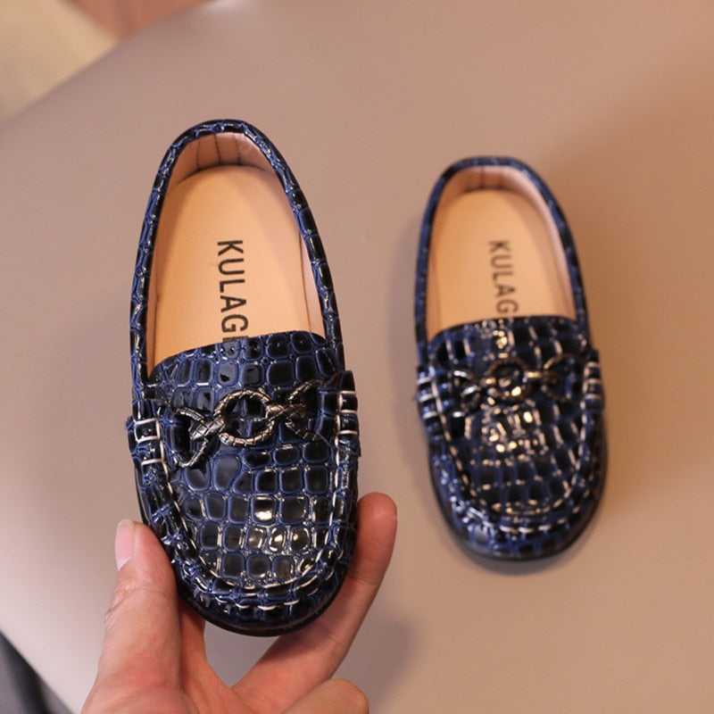 Boys Leather Shoes Moccasins Flats For Toddler To 6 Years