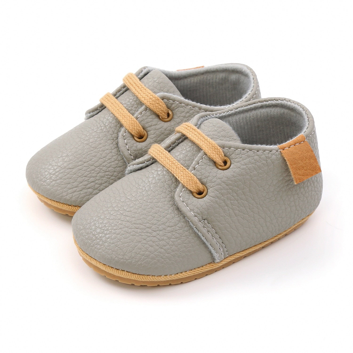 Baby Boy Retro Leather Moccasins For Toddler To 18 Months Old