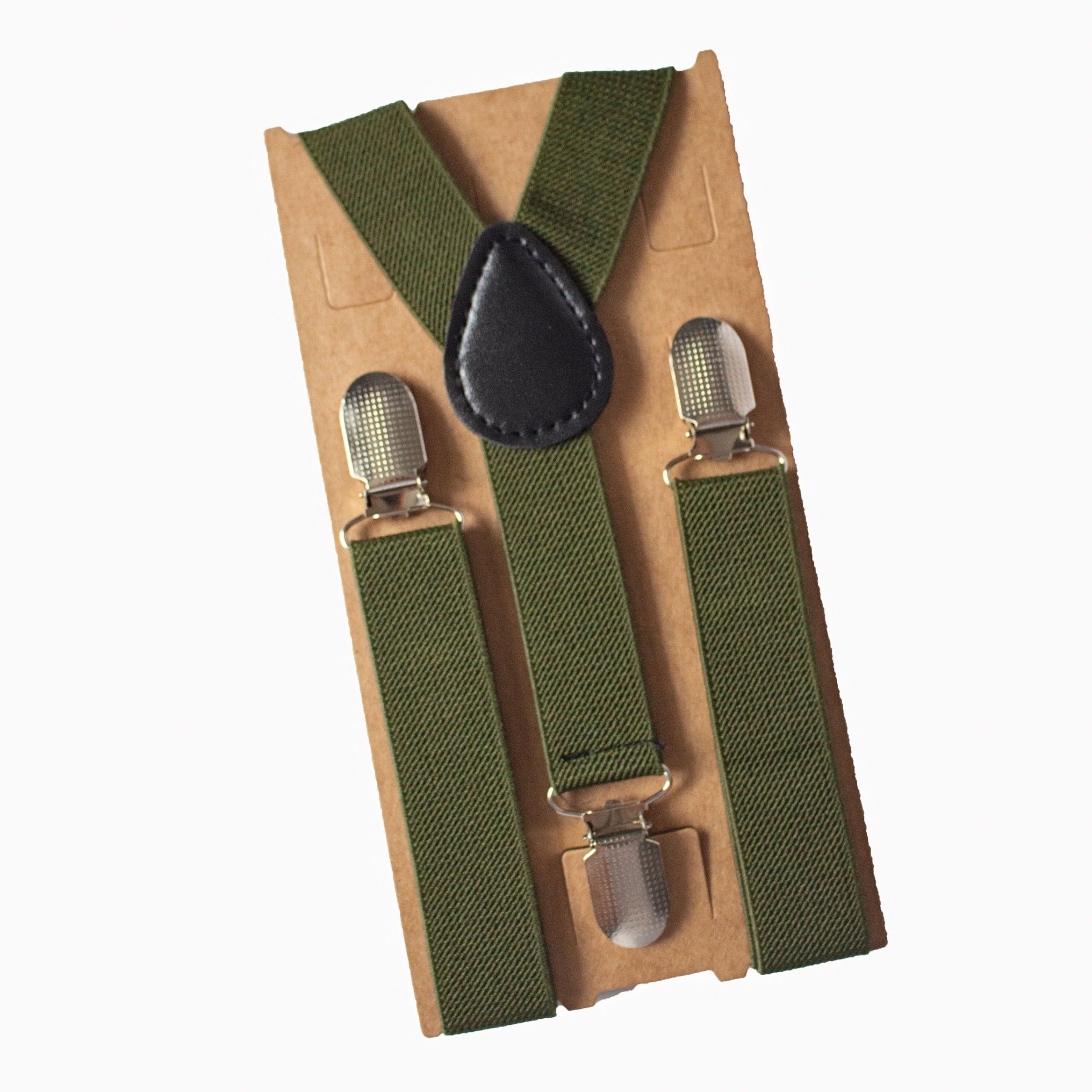 Hunter Green Suspenders - Newborn To Adult Sizes