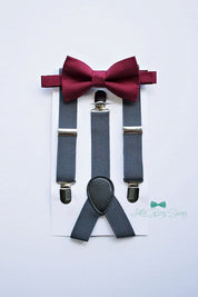 Burgundy Bow Tie - Newborn To Adult Sizes