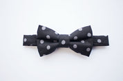 Black Polka Dot Bow Tie And Suspenders Boys - Adult Sizes