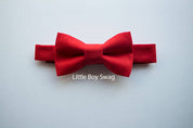Red Bow Tie Suspender - Toddler To Adult Sizes