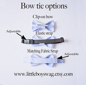 Coral Navy Floral Bow Tie - Toddler To Adult Sizes