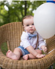 Rustic Tan Leather Suspenders - Toddler To Men Sizes