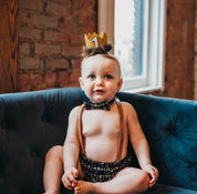 Brown Leather Suspenders - Newborn To Adult Sizes