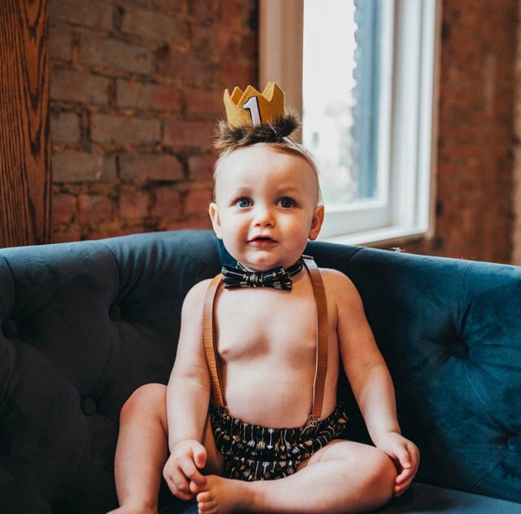 Brown Leather Suspenders - Newborn To Adult Sizes
