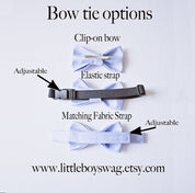 Black Polka Dot Bow Tie And Suspenders Boys - Adult Sizes