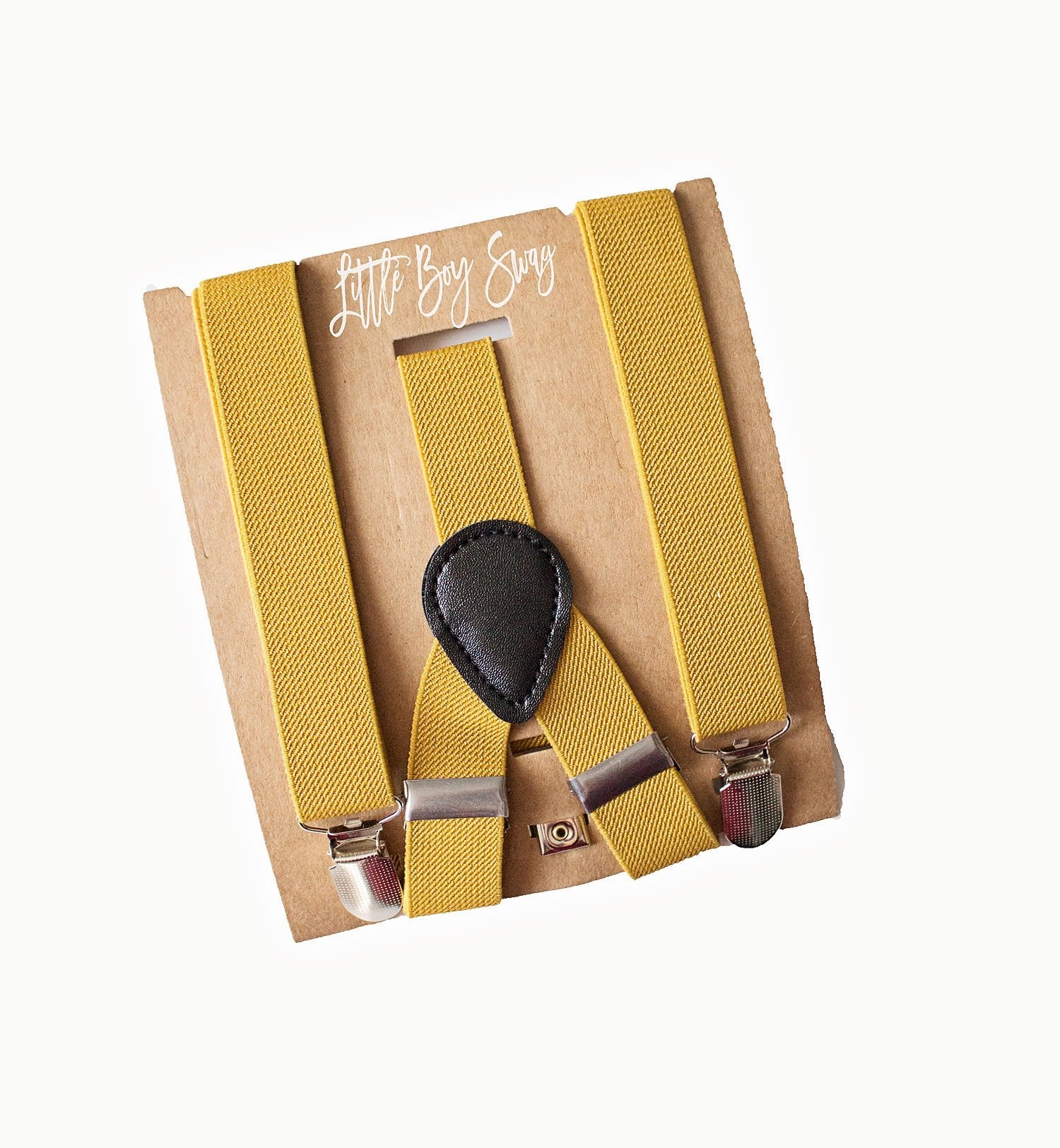 mustard bow tie and suspenders