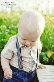 Black White Suspenders - Newborn To Adult Sizes