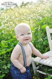Black White Suspenders - Newborn To Adult Sizes