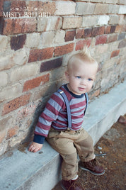 Black White Suspenders - Newborn To Adult Sizes