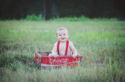 Red Suspenders Newborn To Adult Sizes
