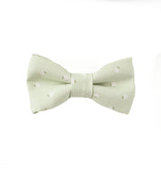 Sage Green Floral Bow Tie - Newborn To Adult Sizes