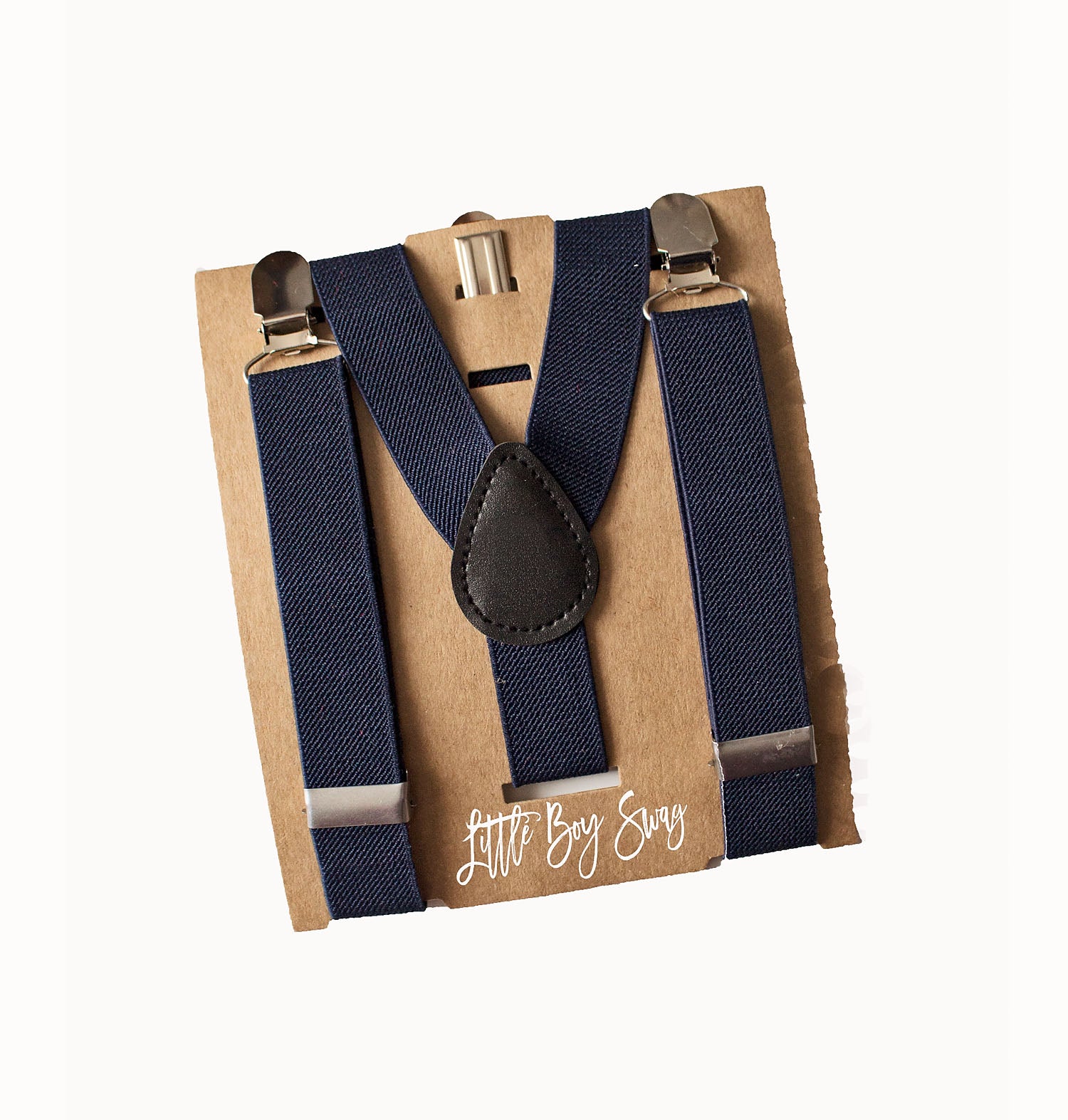 Navy Suspenders - Newborn To Adult Sizes