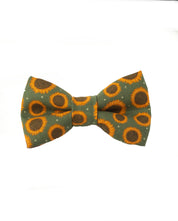 Sage Green Sunflower Bow Tie - Newborn To Adult Sizes